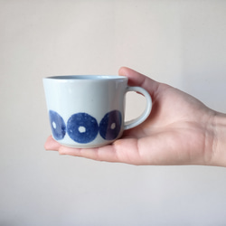 ドーナツにレンコン印判　マグカップ　　縁起物　カフェ　コーヒーカップ 8枚目の画像