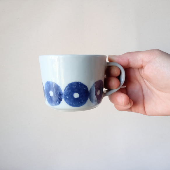 ドーナツにレンコン印判　マグカップ　　縁起物　カフェ　コーヒーカップ 7枚目の画像