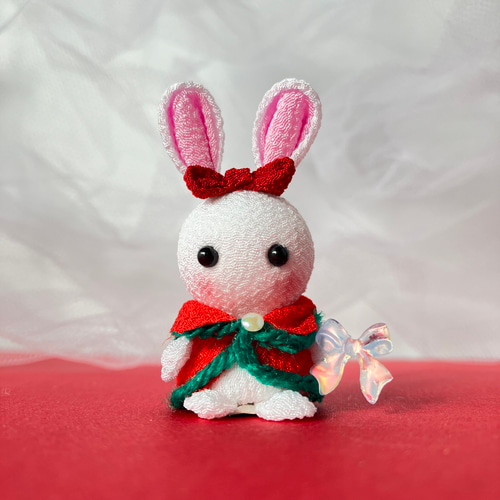 Many マニー うさぎのクリスマス フリークロス （限定品）希少 花うさぎ・メリークリスマス・木箱｜おしゃれでカワイイ花の宅配