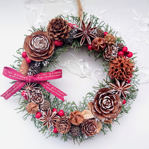 専用 クリスマスリース ハンドメイド 2点 おまとめ ハンドメイド クリスマスリース2点セット 一点物