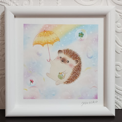 【原画】『雨粒の精ポタリ』（絵画　パステル画　精霊） e8029ca26004acfeaf4b950e247dbe