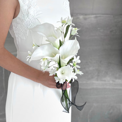 ウェディングカラーブーケ（ブートニア付） カラーブーケ ブートニア付き ウエディング 結婚式 ウエディング