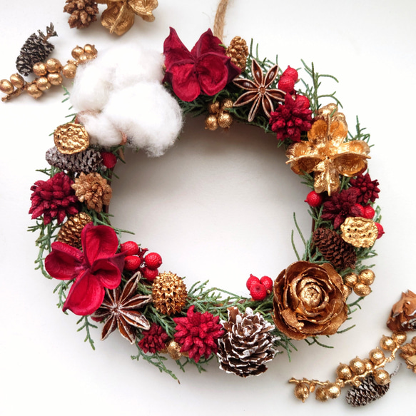 期間限定販売の一点もの！】赤とゴールドの組み合わせが可愛い