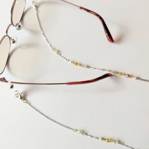 眼鏡チェーン・マスクチェーン おしゃれビーズネックレス