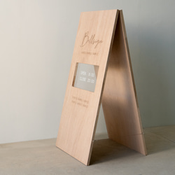 アクリルプレート入り木製看板 サインボード 店舗看板／ah01 3枚目の画像