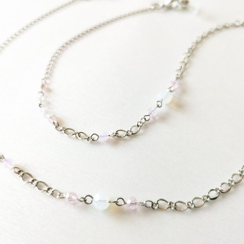 ♪540❤️ アンティークビーズマスクチェーンメガネチェーンハンドメイド