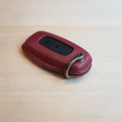 NISSAN 智慧鑰匙包 II D 型環型栃木皮革 [免費刻名字、選擇皮革和縫線] 手工縫製真皮 第3張的照片