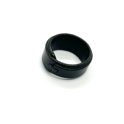 本革指輪　（ブラック） 2枚目の画像