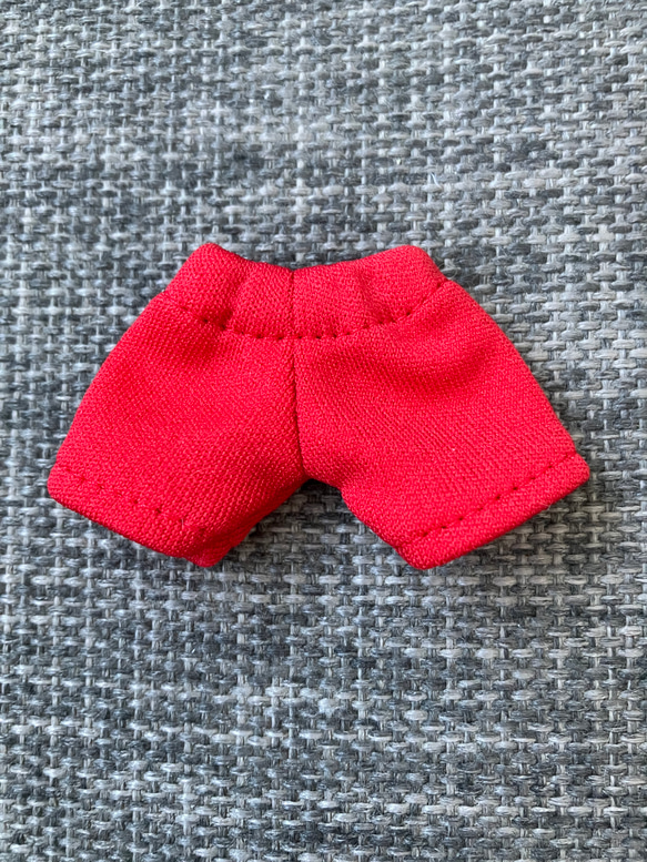 オビツ11 ジャージ素材のshort pants red 2枚目の画像