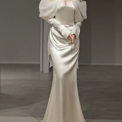 ロングスリーブウエディングドレス 5枚目の画像