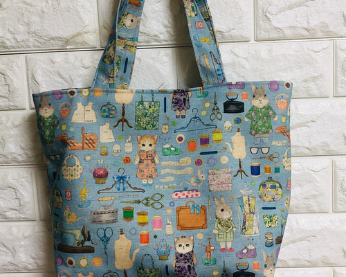 大人気新柄yukiemonお好きな生地でトートバッグ作成致します❤️ トートバッグ ゆっこyukko 通販｜Creema(クリーマ) 16943671