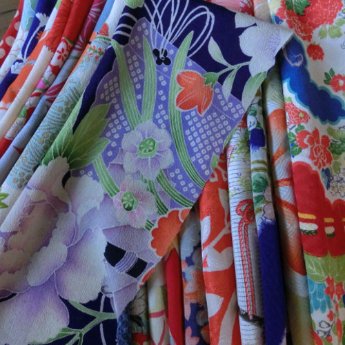 Sale！古布正絹はぎれ20枚セット（ぬ）＊縮緬＊錦紗＊平絹など 