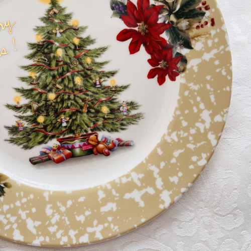 クリスマスプレート 中皿 グレイスマシェリ 通販 16944277｜Creema