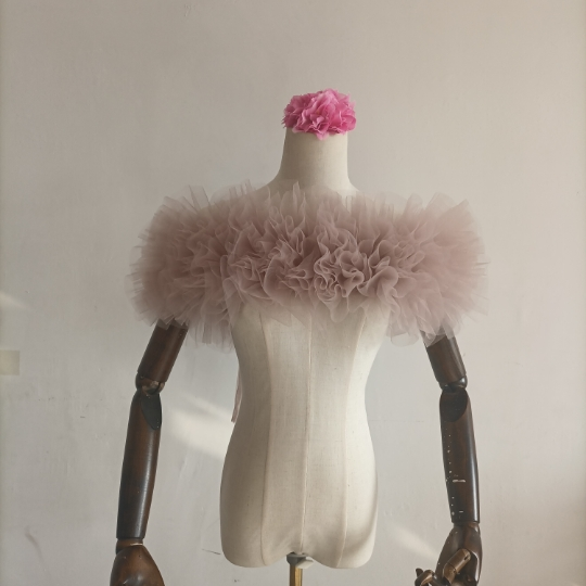 送料無料！オフショルダー襟 ウエディングドレス  コーラルピンク   お色直し