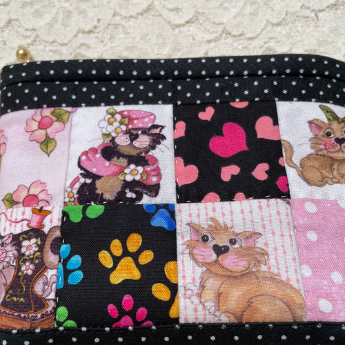 ロラライハリス パッチワークポーチ＊ねこ(小さめ) ポーチ YUKI 通販