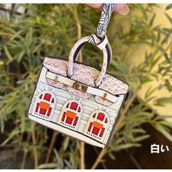 【Mini Bag】BJD Birkin Faubourg イヤホーンバッグ カーチャーム リップスティックバッグ キー 7枚目の画像