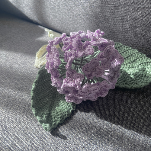 1点もの】枯れない紫の紫陽花〜.。○あみぐるみ あみぐるみ