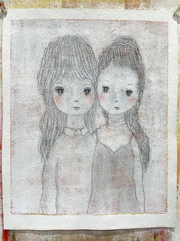 「　ソウルメイト　」　　　　絵画 　ソウルメイト　 soul