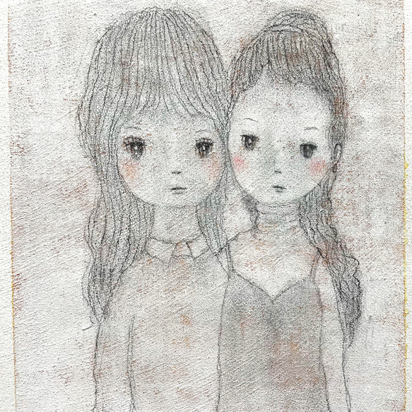 「　ソウルメイト　」　　　　絵画 　ソウルメイト　 soul