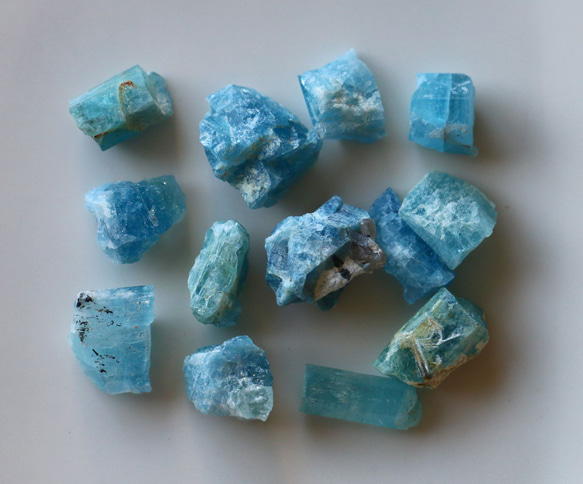 102ct 天然石 アクアマリン 原石 セット売り ベトナム産