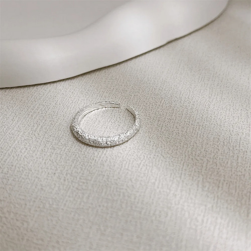 リング　加工代 MR24】3mm幅 スターダスト加工 メッシュリング／SV925／サイズ調整