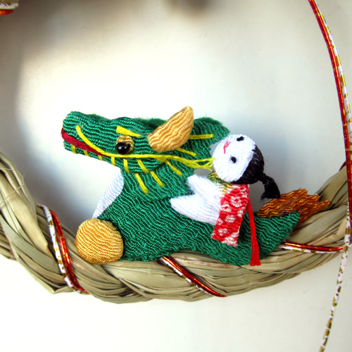 辰（たつ）のお正月リース飾り 小24-9 リース kisetukazari2 通販