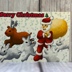 10枚選べるクリスマスカード　クリスマスSALE うさぎちゃん、ねこちゃんのクリスマス　サイズはＬ版です 18枚目の画像