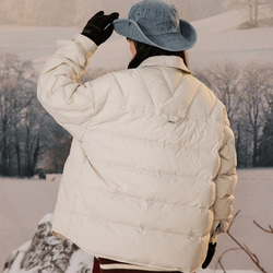 メンズ・レディース兼用・冬の新作レトロな開襟保温コートダウンジャケット 3カラー 20-1164 11枚目の画像