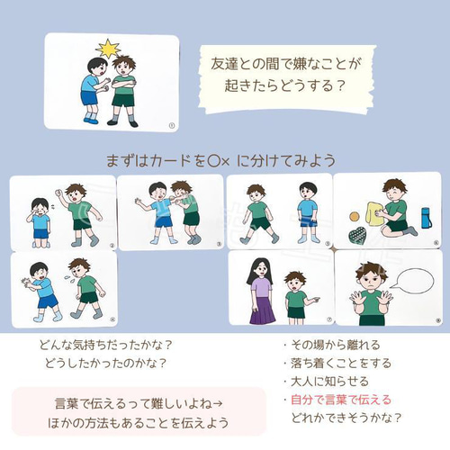 SST 絵カードセット 視覚支援 療育グッズ 言語訓練 ソーシャル SST 絵カードセット 視覚支援 療育グッズ 言語訓練 ソーシャル