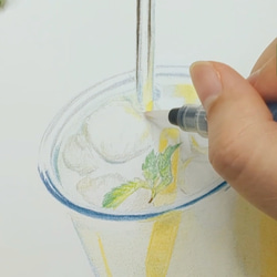 【動画２本付き】水彩色鉛筆で彩を愉しむキット _レモネード 17枚目の画像