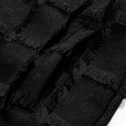 メンズ・レディース兼用・潮牌の小香風ジャケットゆったり襟の黒いコート 20-1168 16枚目の画像