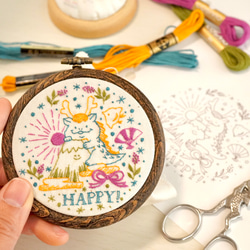 [刺繍キット]2024年 happy辰年 刺繍飾り 13枚目の画像