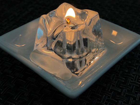 不思議な触感　ぷにぷに　氷キャンドル　ミニ　４個セット 3枚目の画像