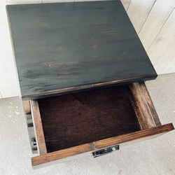 スタッズインダストリアルサイドテーブルマッドブラック[MI-MI-MOKO]サイドボード 戸棚 5枚目の画像