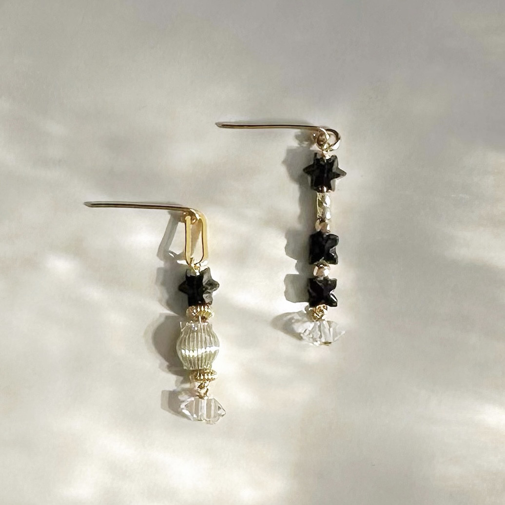 Starry sky（14Kgf）星空のピアス/イヤリング