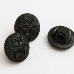 黒ガラスミニチュアボタン5pcs（No.476） 4枚目の画像