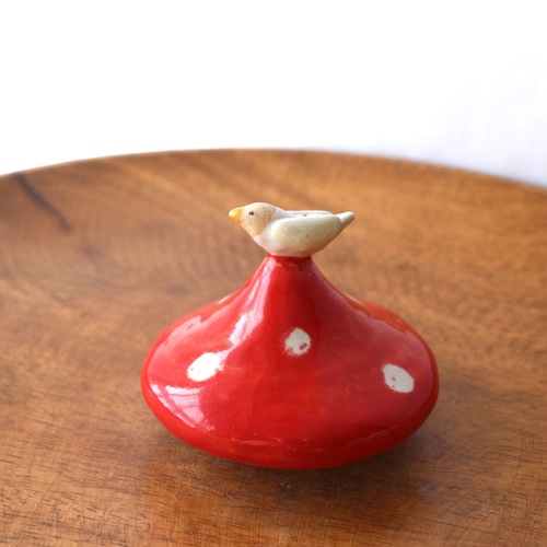 レトロなきのこ　陶器 f86724ee1e3346e798fb3056711a59