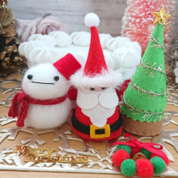 しあわせ運ぶクリスマスケーキ♪☆フェルト おままごと プレゼントに☆ 2枚目の画像
