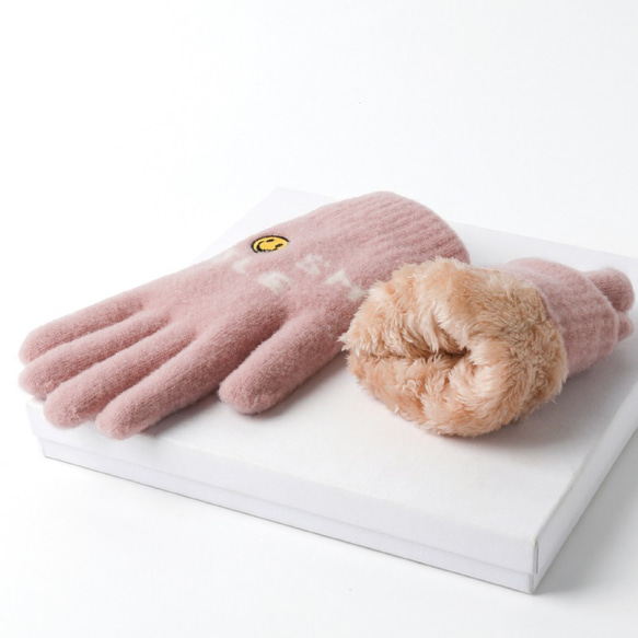スマホ対応手袋、【受注販売】防寒手袋、レディー手袋、女の子手袋、プレゼント 1枚目の画像