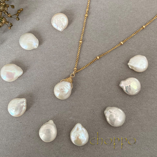 しずく本真珠の一粒ネックレス 14㎏f フォーマル 入園式 卒園式