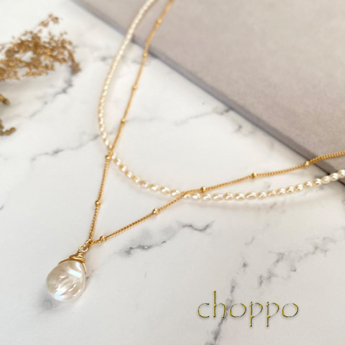 本真珠　淡水マベパールパールネックレストップ　しずく型ホワイトPT476 本真珠 淡水マベパールパールネックレストップ しずく型ホワイト