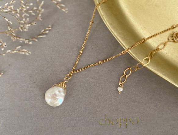 しずく本真珠の一粒ネックレス 14㎏f フォーマル 入園式 卒園式 結婚式