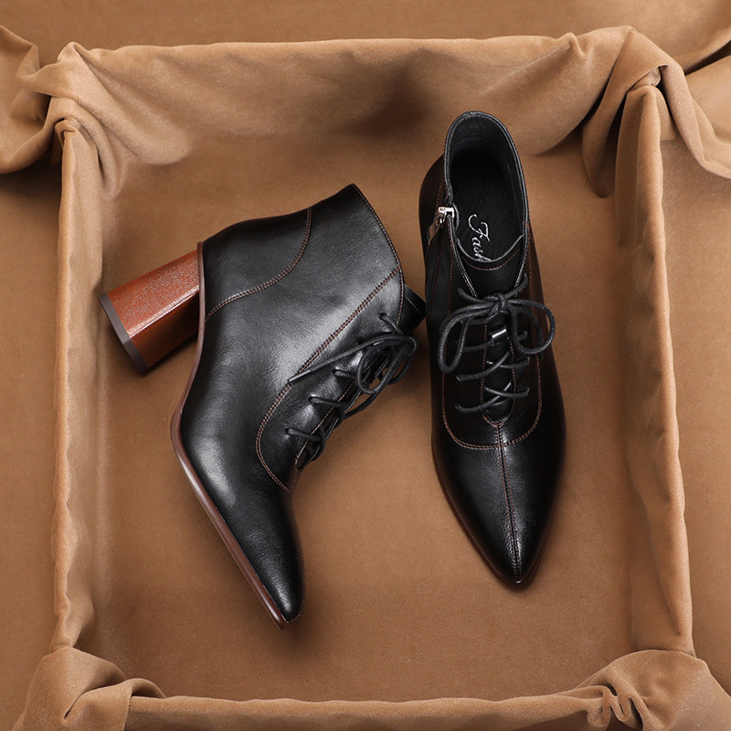 ブーツ レースアップブーツ 編み上げブーツ サイドジップ ミドルブーツ レディース 日常 普段使い 日常使い 普通履き