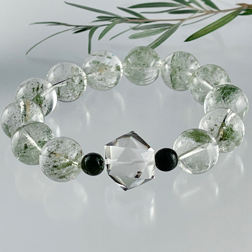 大粒✨ガネーシュヒマール産水晶ブレス ブレスレット Himal 〜harmony