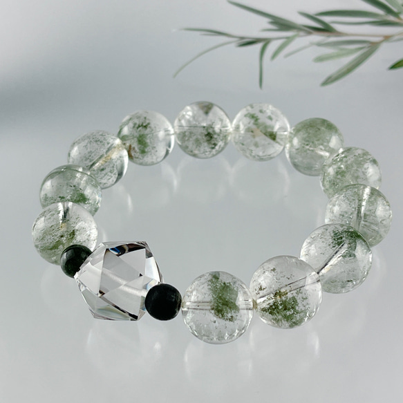 大粒✨ガネーシュヒマール産水晶ブレス ブレスレット Himal 〜harmony