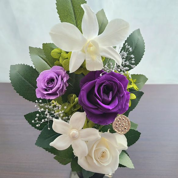 【仏壇用】お供え プリザーブドフラワー/おしゃれ 仏花 3枚目の画像