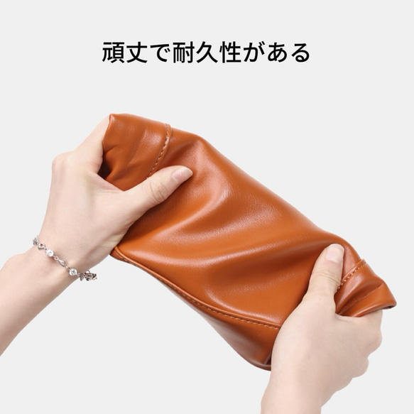 頭層牛革バッグ新型軽量餃子バッグレトロショルダーバッグソフトレザークロスボディバッグ 8枚目の画像