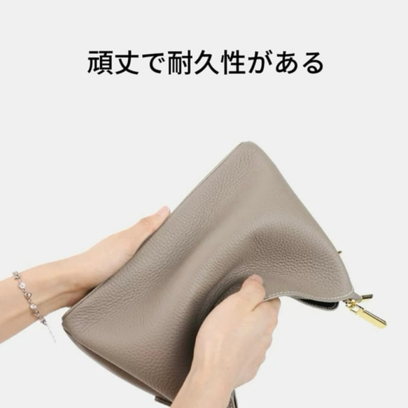 牛革新型ハンドバッグ大容量シンプルショルダーバッグカジュアルソフトレザークロスボディバッグ 7枚目の画像