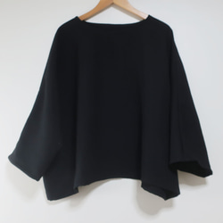 蓬鬆輕盈的羊毛感❣️寬鬆長袖套頭衫（最合一尺寸/黑色） 第12張的照片