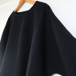 フワッと軽いウールの感触❣️ゆったり長袖プルオーバー（フリーサイズ／黒色） 13枚目の画像